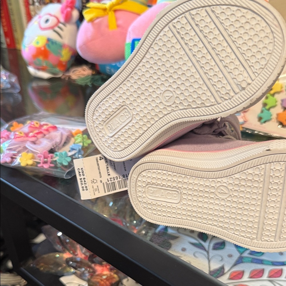 The Children's Place Lavender Glitter Butterfly Sneakers - Picture 5 of 5